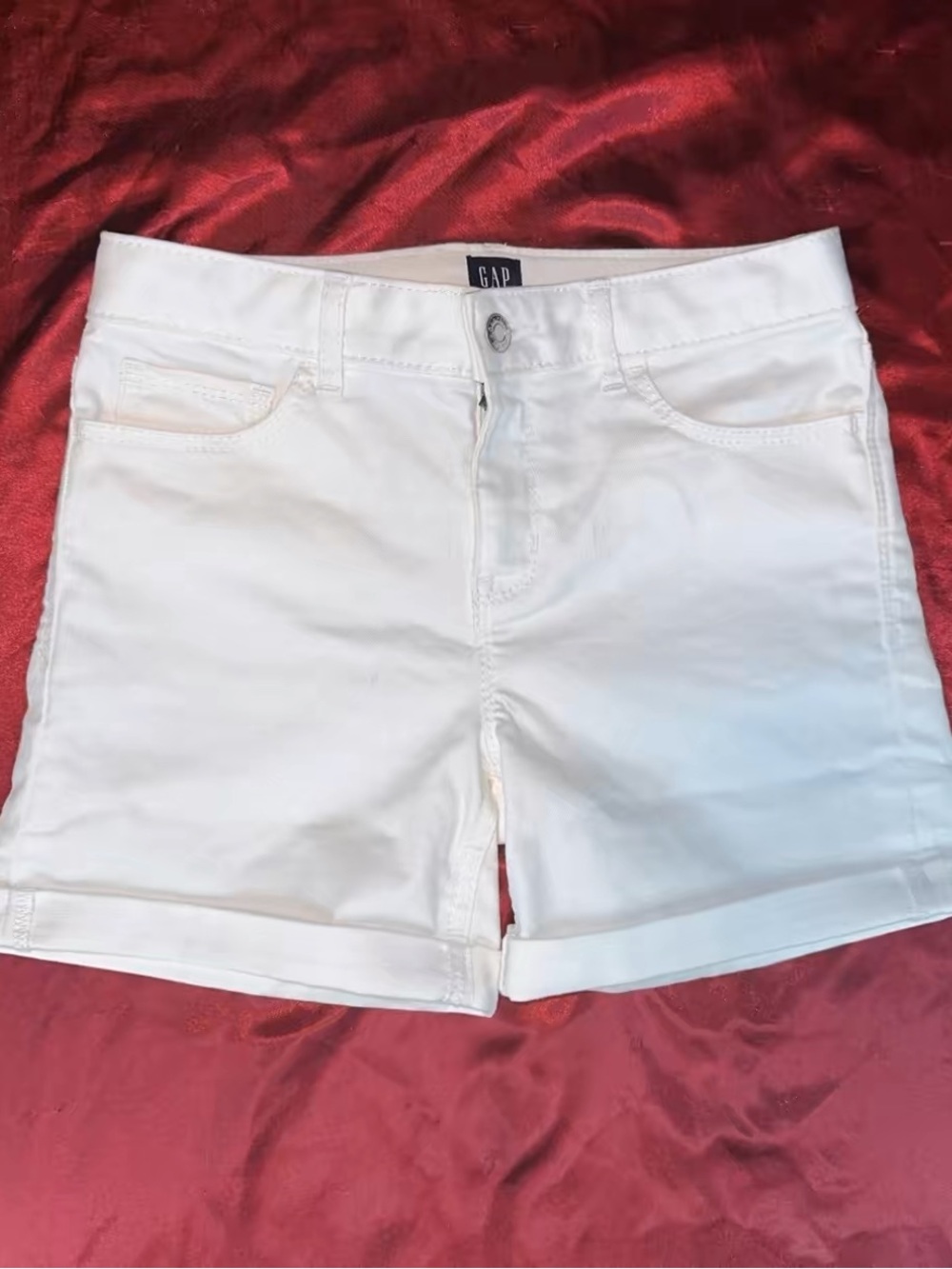 GAP White Cuffed Kids Shorts